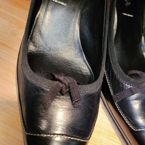 PRADA Point toe Kitten Heels size 40.5 - Picture 7 of 14